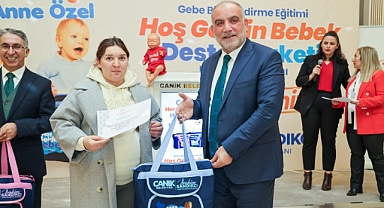 Canik'te Anne Adaylarına Bebek Destek Paketi