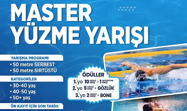 Ortahisar Belediyesi ‘Master Yüzme Yarışı’ düzenliyor