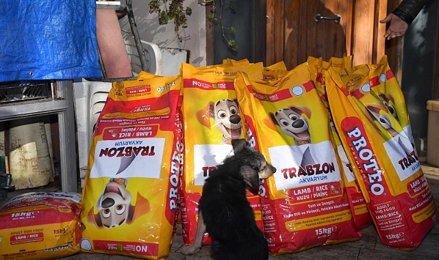 Ortahisar Belediyesi’nden hayvansever vatandaşlara mama desteği 