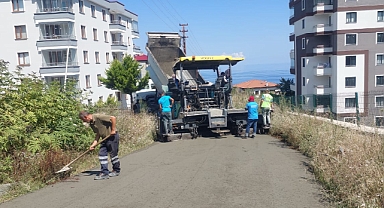 Ortahisar'da yol çalışmaları hız kesmeden devam ediyor