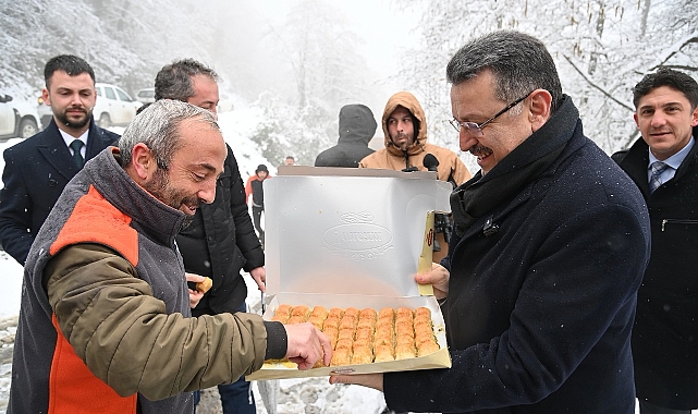 BAŞKAN GENÇ, KARLA MÜCADELE ÇALIŞMALARINA KATILDI