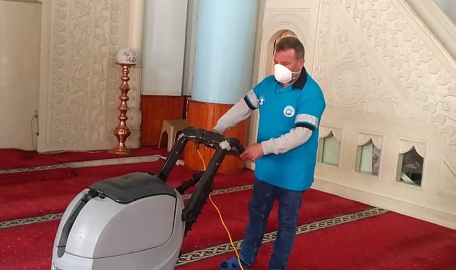 Ortahisar Belediyesi, camilerde Ramazan temizliği yapıyor