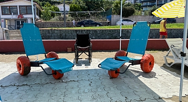 BÜYÜKŞEHİR’DEN ENGELSİZ PLAJ HİZMETİ