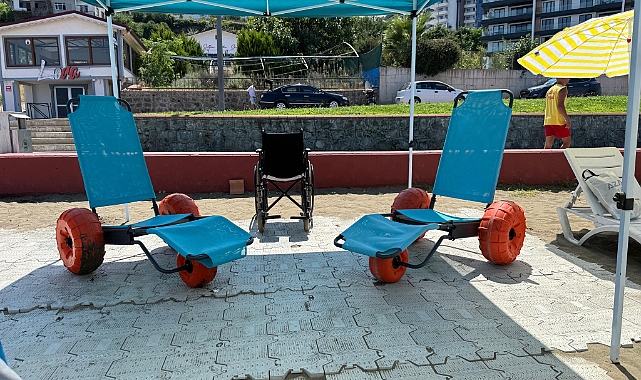 BÜYÜKŞEHİR’DEN ENGELSİZ PLAJ HİZMETİ