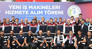 TİSKİ 19 İŞ MAKİNESİNİ ARAÇ FİLOSUNA KATTI