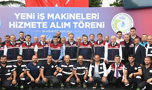 TİSKİ 19 İŞ MAKİNESİNİ ARAÇ FİLOSUNA KATTI