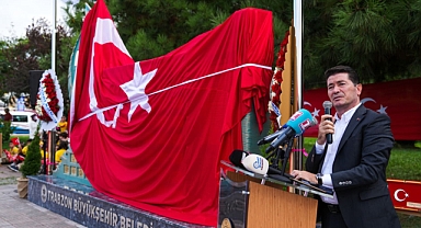 BAŞKAN KAYA, ERTUĞRUL FIRKATEYNİ ŞEHİTLER ANITI’NIN AÇILIŞINA KATILDI