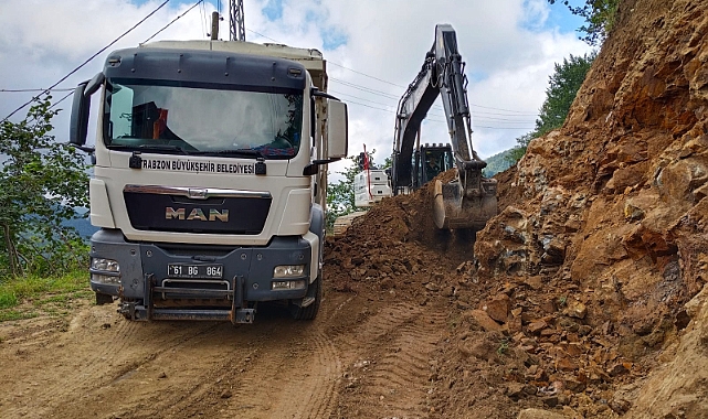 BÜYÜKŞEHİR TRABZON'U ŞANTİYEYE ÇEVİRDİ