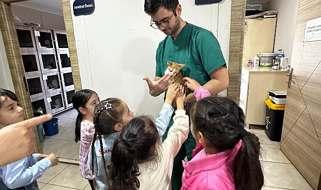 ORTAHİSAR BELEDİYESİ, ÇOCUKLARA HAYVAN SEVGİSİ AŞILIYOR