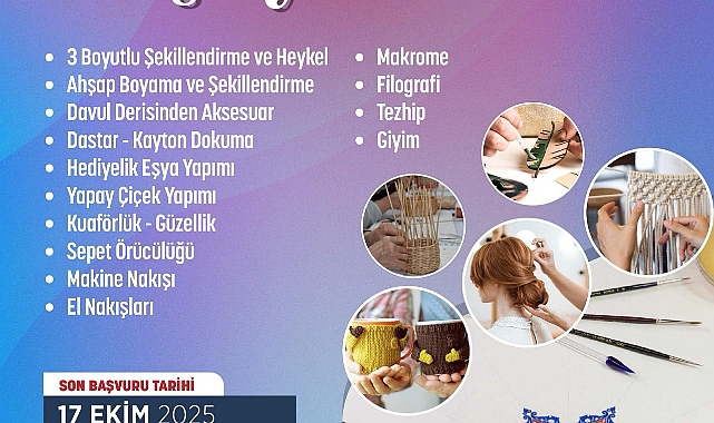 ORTAHİSAR BELEDİYESİ’NİN YENİ DÖNEM MESLEK EDİNDİRME KURSLARI BAŞLIYOR