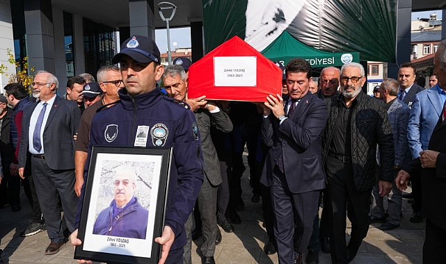 ORTAHİSAR BELEDİYESİ, YOLDAŞ’INI GÖZYAŞLARIYLA SON YOLCULUĞUNA UĞURLADI