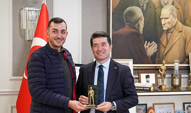 O ASKER, BAŞKAN KAYA’YI ZİYARET ETTİ