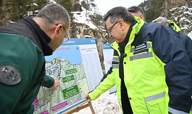 BAŞKAN GENÇ VE DSİ GENEL MÜDÜRÜ BALTA’DAN KARAKAYA BARAJI İNCELEMESİ