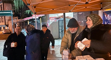 ORTAHİSAR BELEDİYESİ’NDEN MİRAÇ KANDİLİNDE LOKMA VE KANDİL SİMİDİ İKRAMI