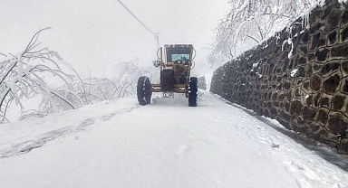 ORTAHİSAR’DA KAR MESAİSİ SÜRÜYOR