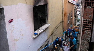 BAŞKAN KAYA, EVİ YANAN AİLEYE YARDIM ELİNİ UZATTI