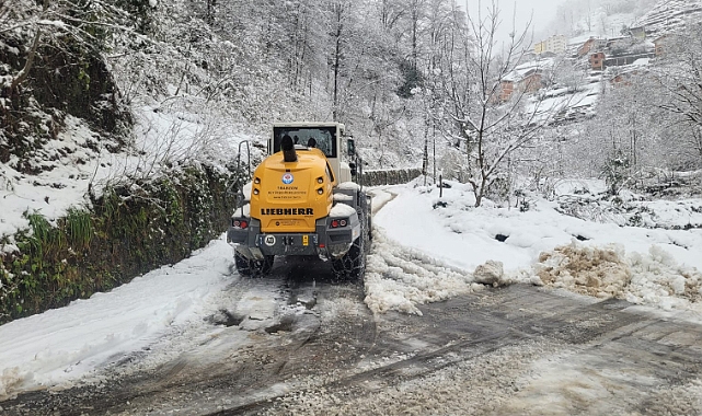 BÜYÜKŞEHİR EKİPLERİNDEN KAR SEFERBERLİĞİ