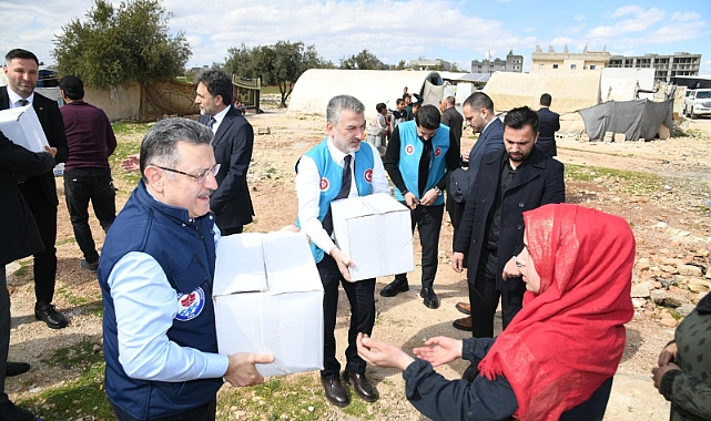 BAŞKAN GENÇ’TEN SURİYE’DE ÇADIR KENTE ZİYARET