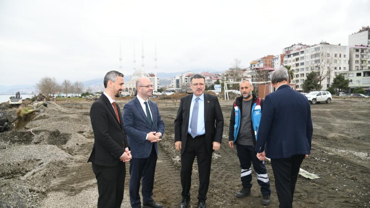 BAŞKAN GENÇ, AKÇAABAT’TA PROJELERİ YERİNDE İNCELEDİ