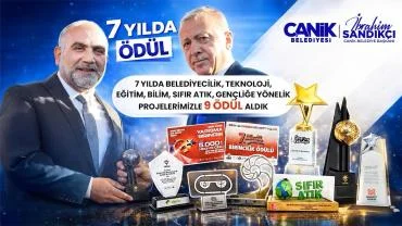 Canik Belediyesi’ne 9 Ayrı Ödül