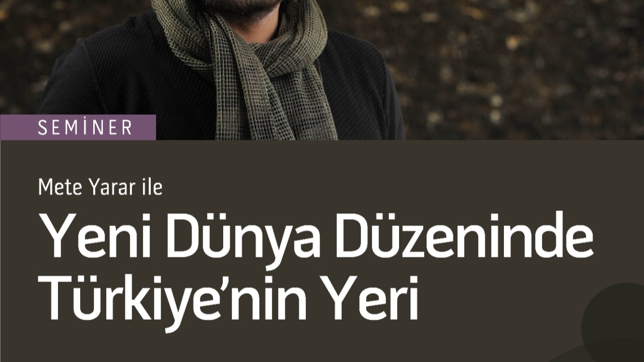 METE YARAR TRABZON’DA SEMİNER VERECEK