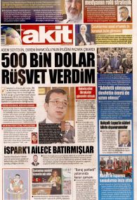 Yeni Akit Gazetesi Gazete Manşeti